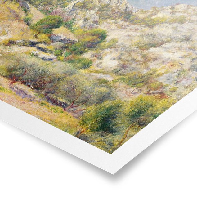 Mountain prints Auguste Renoir - Rock At Estaque