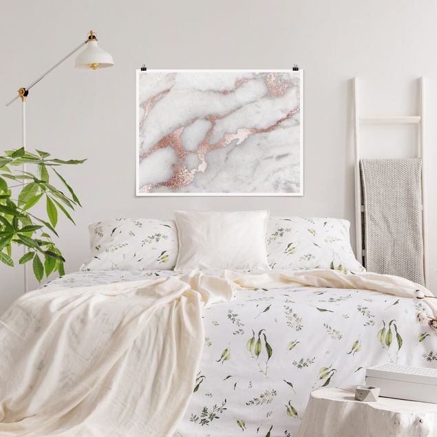 Canvas art Marble Look With Glitter