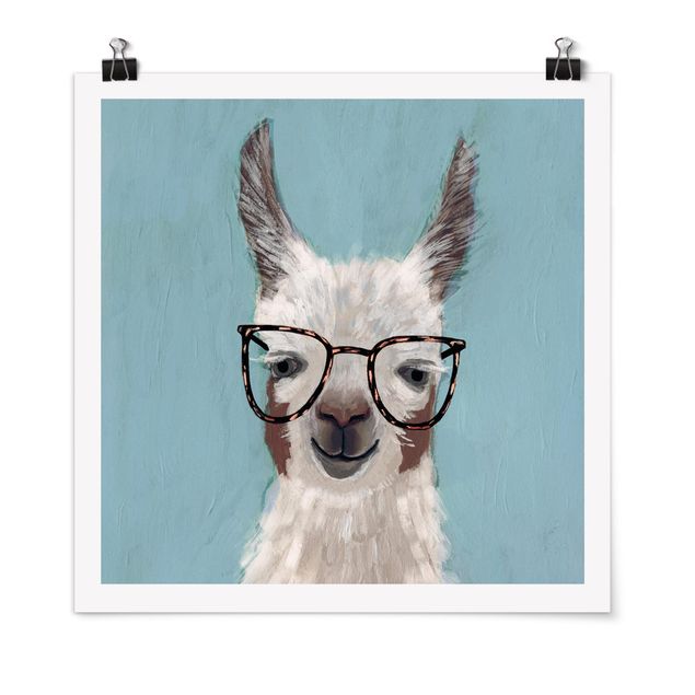 Animal canvas Lama With Glasses II