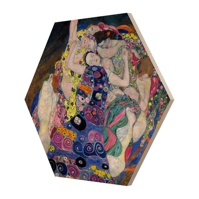 Wood prints Gustav Klimt - The Virgin