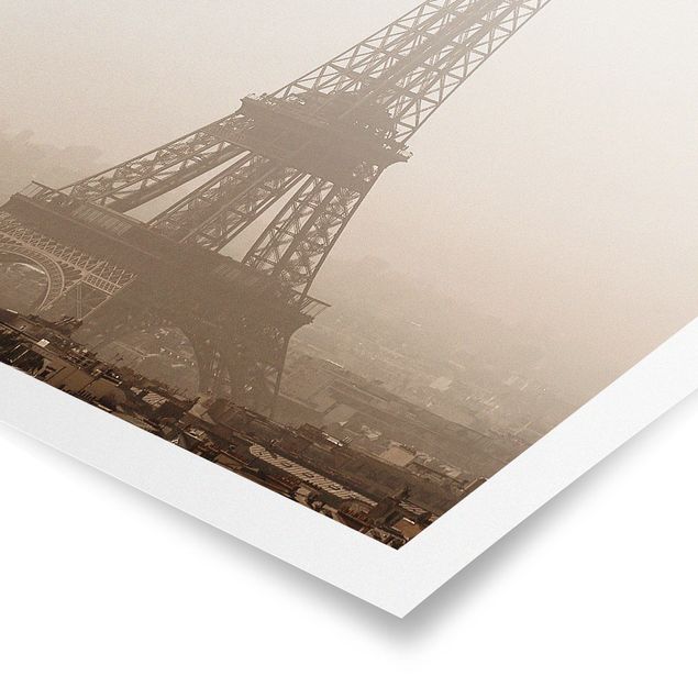 Retro poster Tour Eiffel