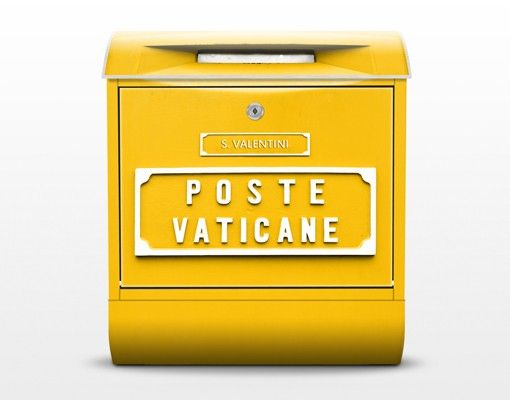 Yellow letter box In The Vatican