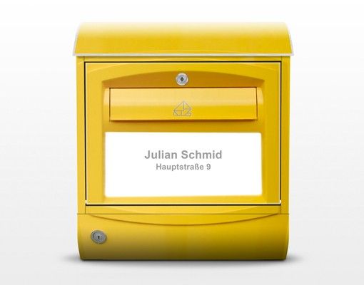 Letterboxes yellow In Switzerland