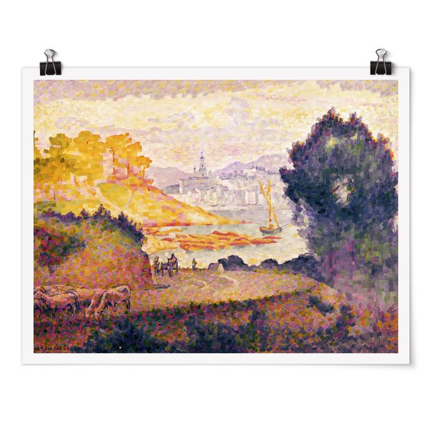 Art style Henri Edmond Cross - View of Menton