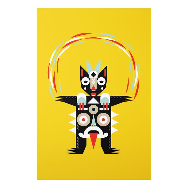 Native american prints Collage Ethno Monster - Juggler