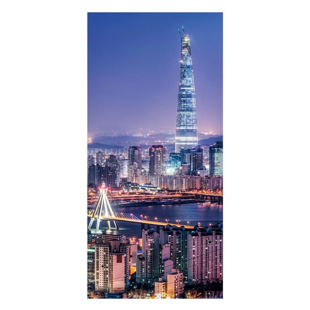 Asian prints Lotte World Tower At Night