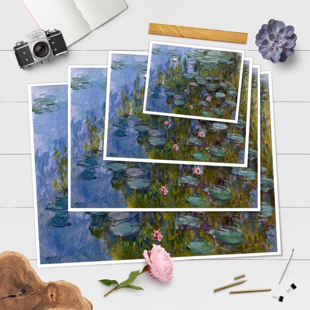 Purple print Claude Monet - Water Lilies (Nympheas)