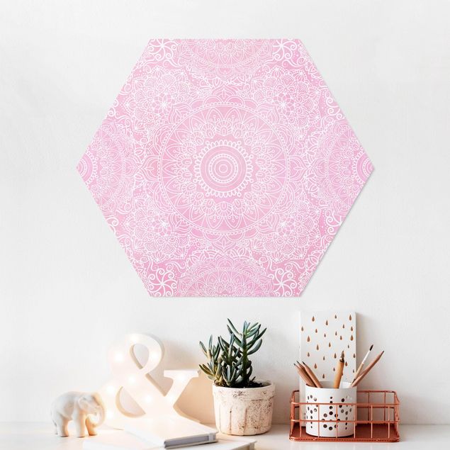 Kitchen Pattern Mandala Pink