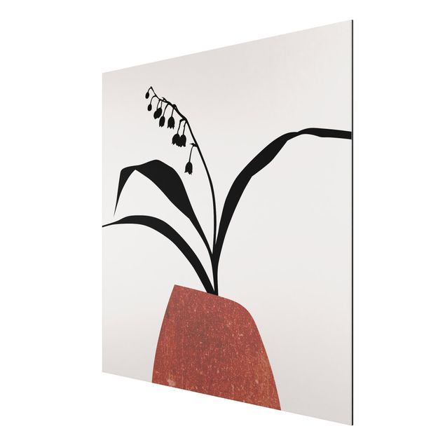 Canvas art Graphical Plant World - Lily Of The Valley