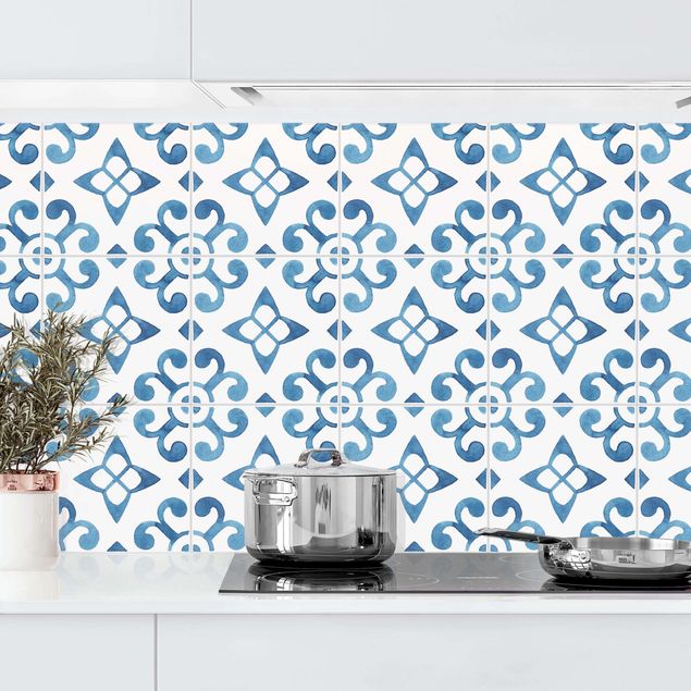 Kitchen Watercolour Tiles - Braga