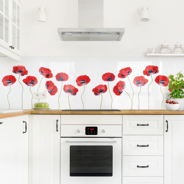 Kitchen Ladybug Poppies II