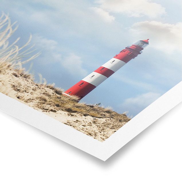 Modern art prints Lighthouse Between Dunes