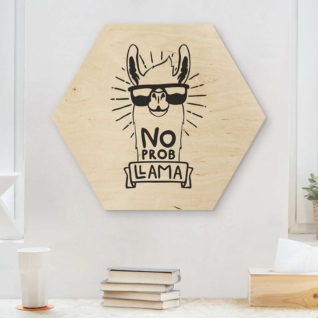 Wood prints sayings & quotes No Probllama