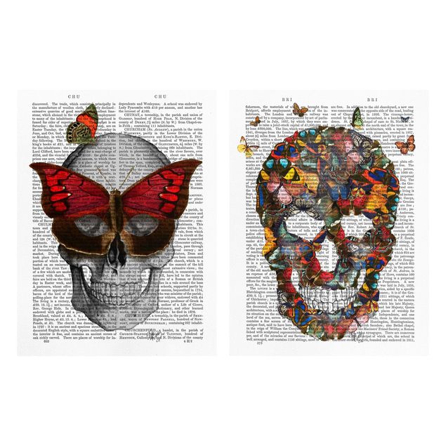 Prints quotes Scary Reading - Butterfly Mask Set I