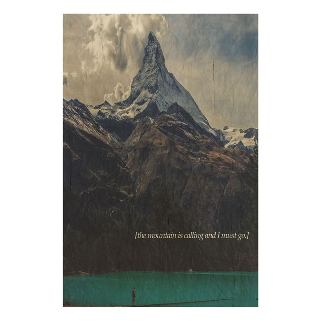 Wood prints landscape Poetic Landscapes - Mountain