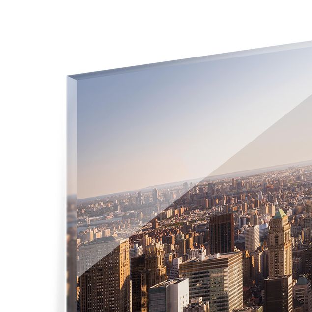 Glass Splashback - View From The Top Of The Rock - Panoramic
