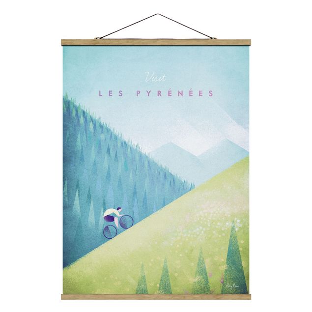 Art posters Travel Poster - The Pyrenees
