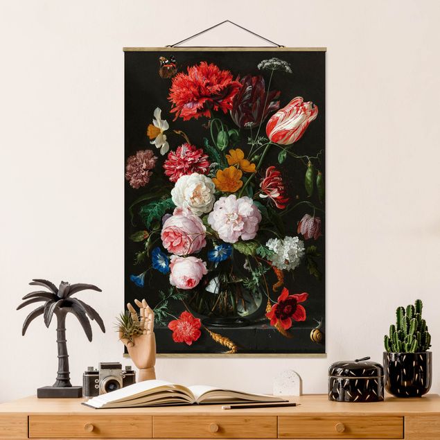 Kitchen Jan Davidsz De Heem - Still Life With Flowers In A Glass Vase