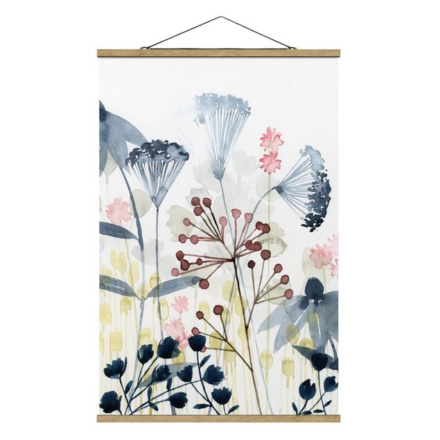 Modern art prints Wildflower Watercolour I