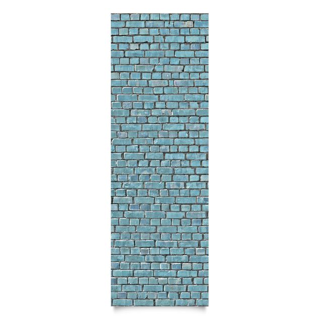 Adhesive films blue Brick Tiles Turquoise