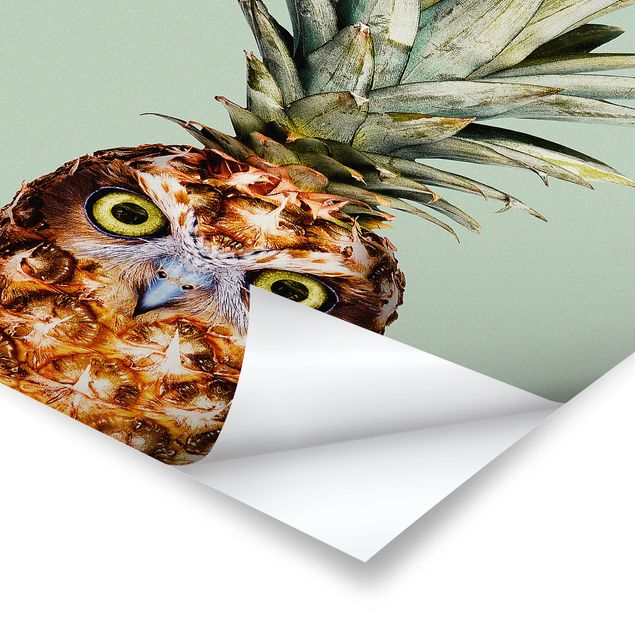 Prints Pineapple With Owl