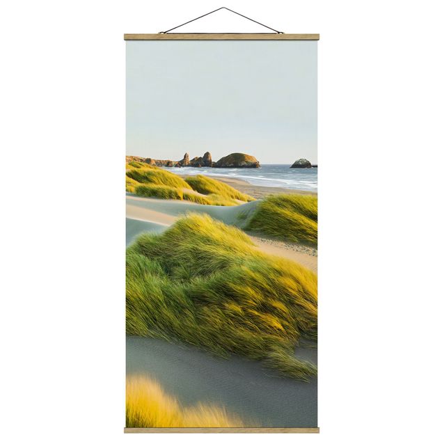 Mountain art prints Dunes And Grasses At The Sea