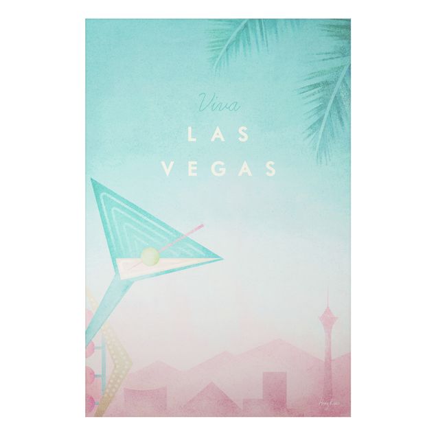 Canvas art Travel Poster - Viva Las Vegas