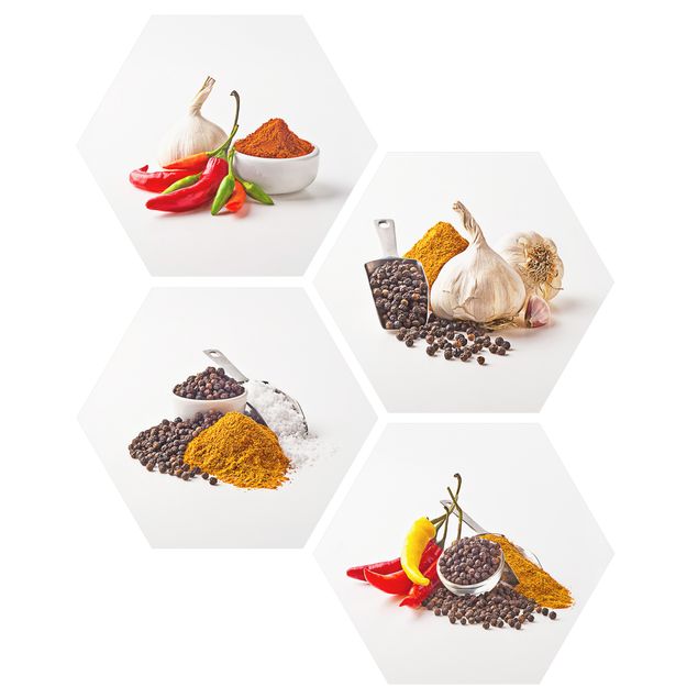Forex prints Chili garlic and spices - Sets