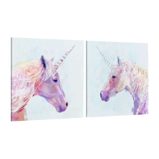 Canvas prints animals Mystic Unicorn Set I