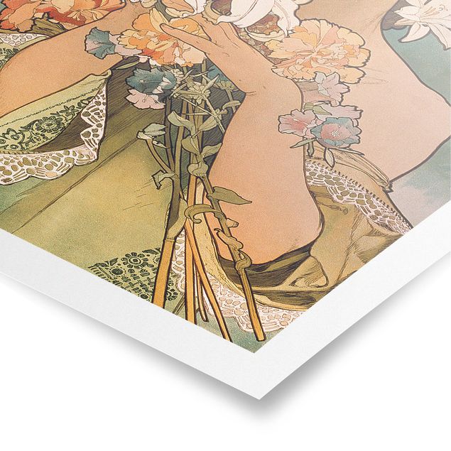 Art posters Alfons Mucha - Flower