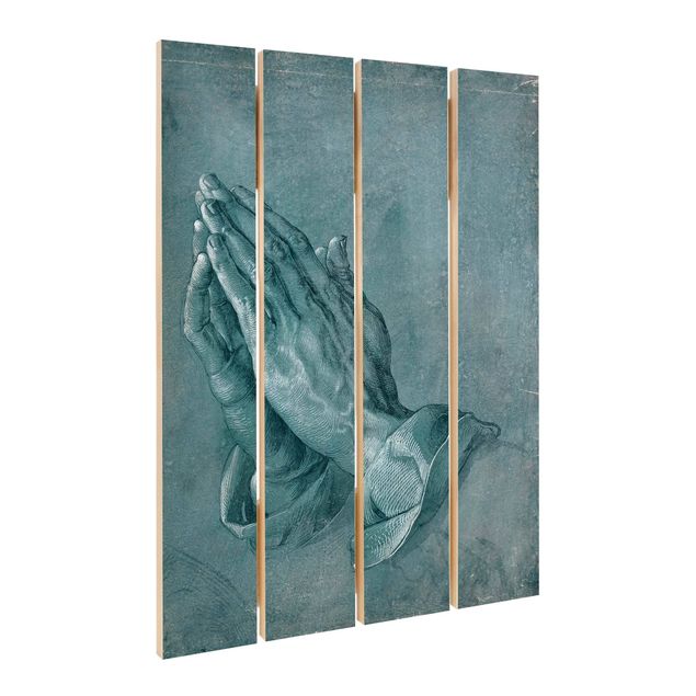 Prints on wood Albrecht Dürer - Study Of Praying Hands