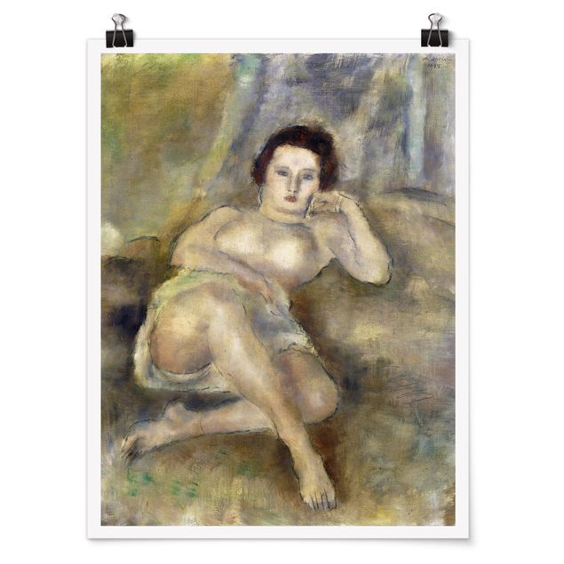 Art posters Jules Pascin - Lying young Woman