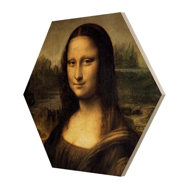 Wood photo prints Leonardo da Vinci - Mona Lisa