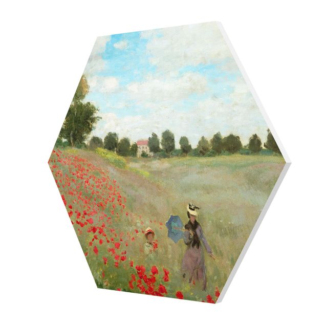 Canvas art Claude Monet - Poppy Field Near Argenteuil
