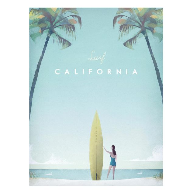 Landscape canvas prints Travel Poster - California