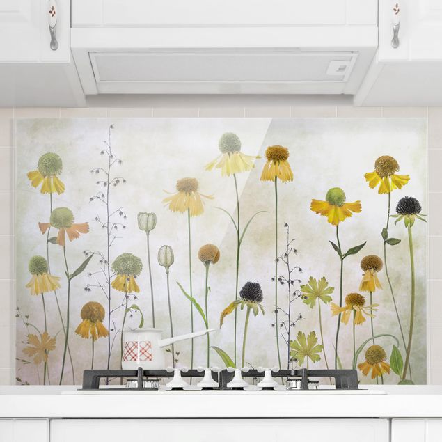 Kitchen Delicate Helenium Flowers