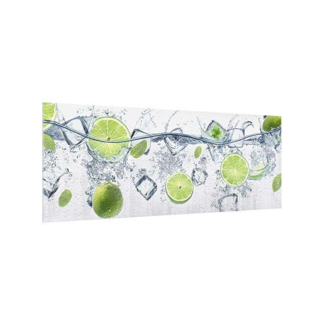 Glass splashbacks Refreshing lime