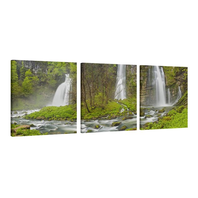 Contemporary art prints Waterfalls Cascade De Flumen