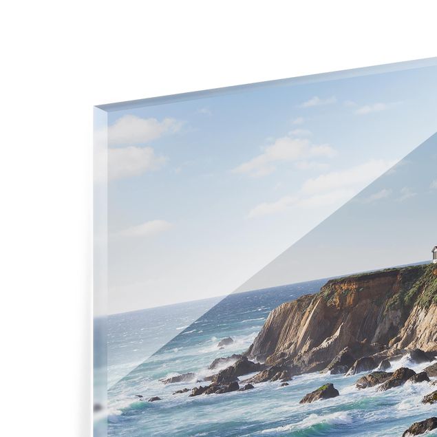 Glass Splashback - Point Arena Lighthouse California - Landscape 1:2