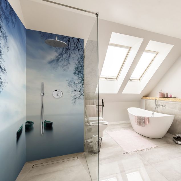 Shower wall cladding - Calmness On The Lake