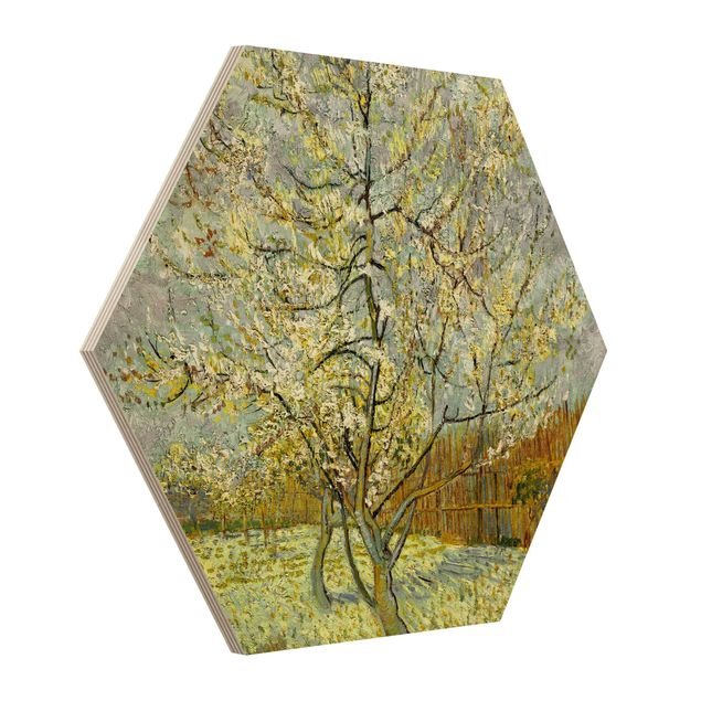 Art style post impressionism Vincent van Gogh - Flowering Peach Tree