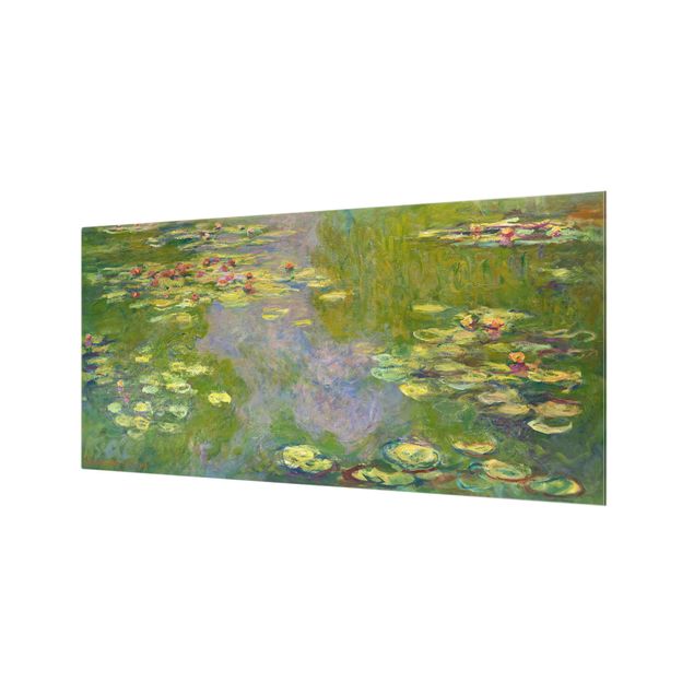 Glass splashback art print Claude Monet - Green Water Lilies
