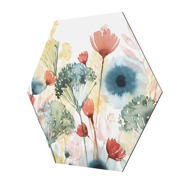 Hexagonal prints Wild Flowers In Summer I