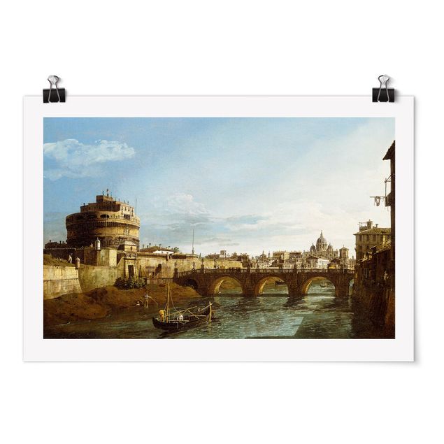Art styles Bernardo Bellotto - View of Rome looking West