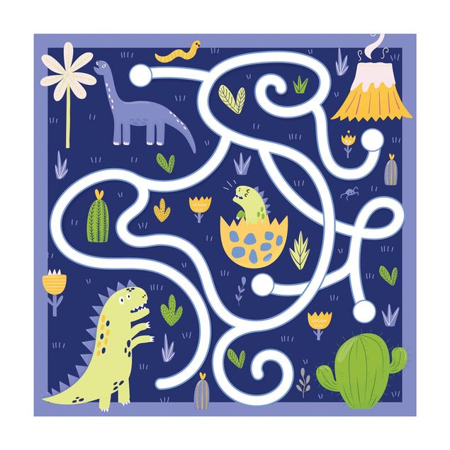 playmat rug Playoom Mat Dinosaurs - Dino Mom Looking For Her Baby