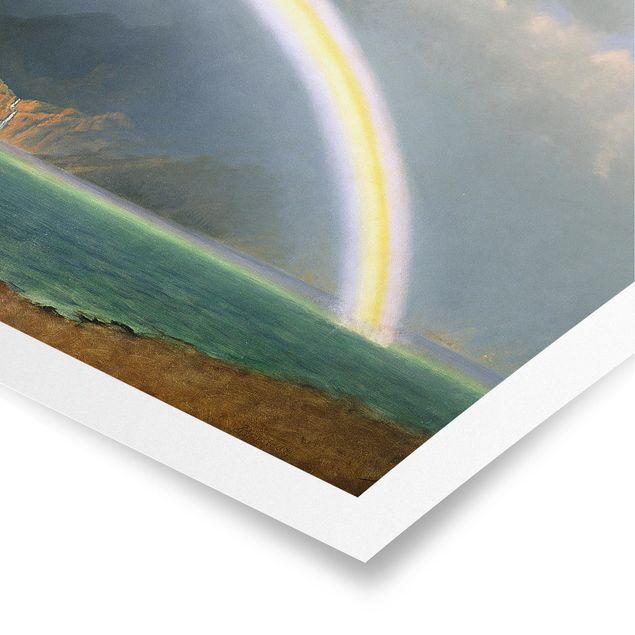 Canvas art Albert Bierstadt - Rainbow over the Jenny Lake, Wyoming