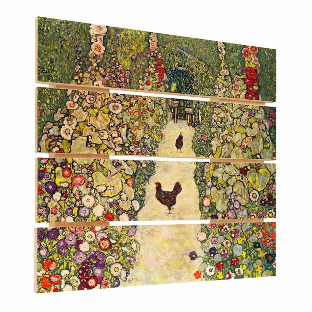 Klimt Gustav Klimt - Garden Path with Hens