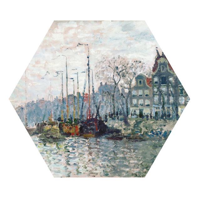 Prints modern Claude Monet - View Of The Prins Hendrikkade And The Kromme Waal In Amsterdam