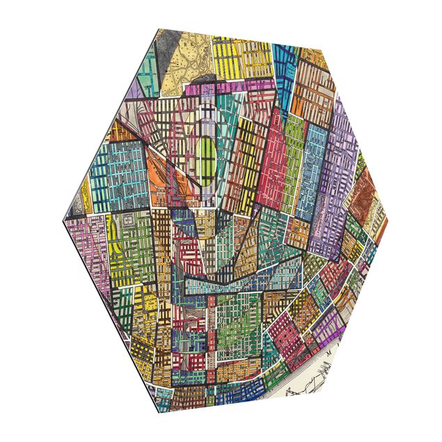 Prints multicoloured Modern Map Of St. Louis
