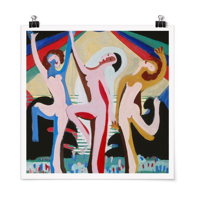 Art prints Ernst Ludwig Kirchner - colour Dance
